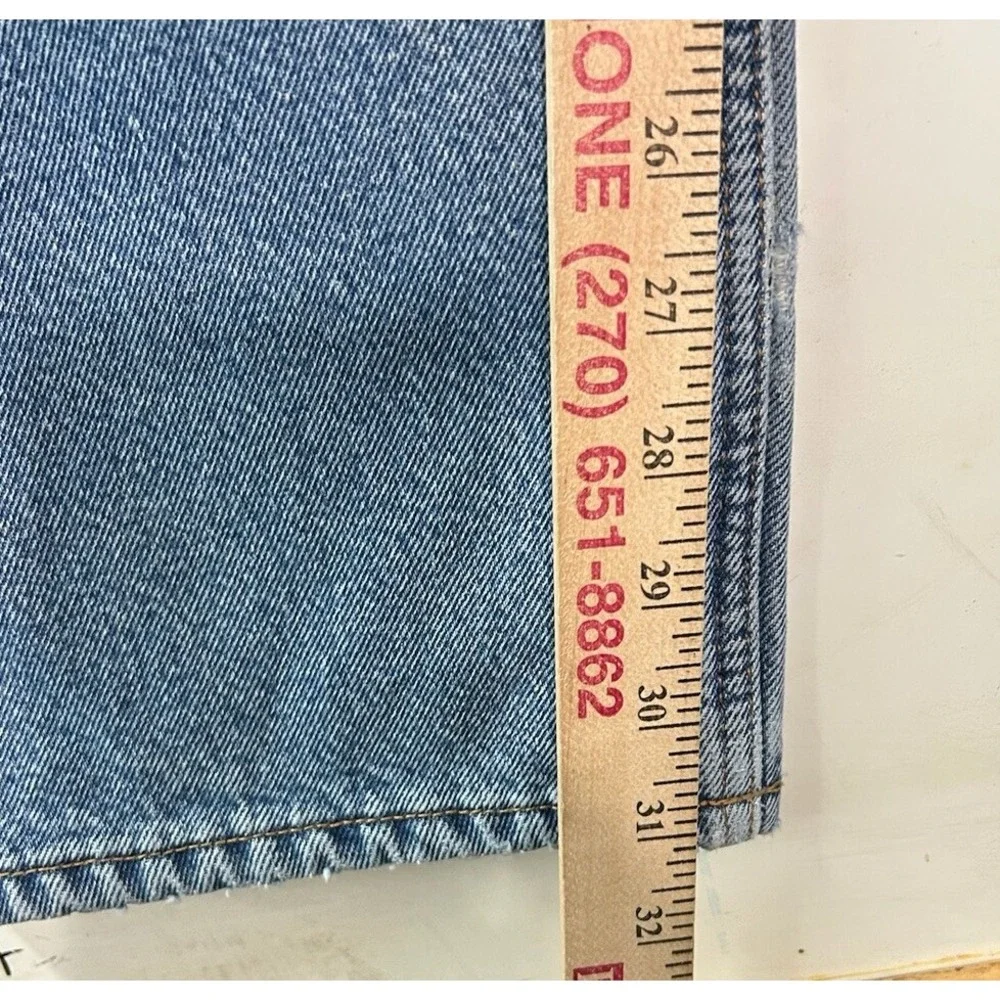 CARHARTT Relaxed‎ Fit Fleece Lined Jeans Medium Blue Denim Men's Size 34X31